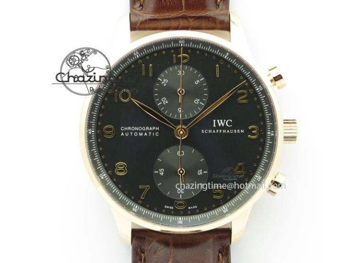 MIROTIME 0329 Portuguese Tourbillon Mystere SS TF Best Edition Black Dial on Black Croc Leather Strap Flexible 7383